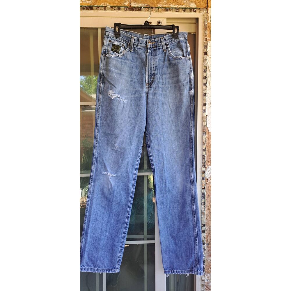 Cinch Loose Stock Men’s Jeans 31x36 Light Wash Distressed Denim RMC-1940-C-2